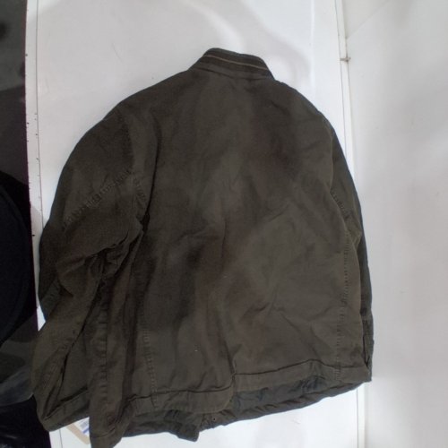 MEN'S LEVI STRAUSS & CO. WASHED COTTON MILITARY FIELD JACKET WITH EPAULETS - 3XL - BROWN image 3
