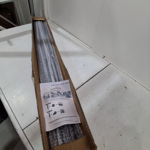 15PK SIDASU IRON SQUARE BALUSTERS STAIR SPINDLES - 44" X 1/2" - BLACK image 2