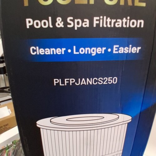 POOL PURE POOL & SPA FILTER CARTRIDGE - 250 SQ FT - WHITE/BLUE (MODEL: PLFPJANCS250) image 2