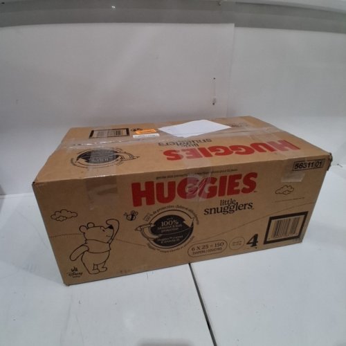142PK HUGGIES LITTLE SNUGGLERS DIAPERS - SIZE 4 - WINNIE THE POOH image 4