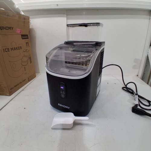 EUHOMY COUNTERTOP ICE CUBE MAKER MACHINE WITH EXTERNAL WATER TANK - 34LBS/DAY - BLACK (MODEL: IM005-CBL-CAEH) image 3