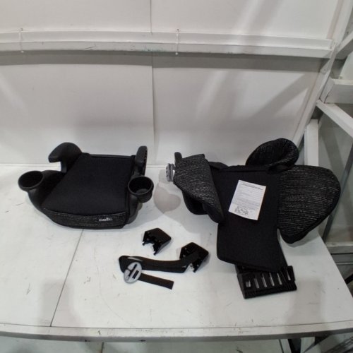 EVENFLO GO TIME LX BOOSTER CAR SEAT - 28.2" X 15.5" X 19.5" - 40-120 LBS CAPACITY - CHARDON BLACK (MODEL: 35012415C) image 4