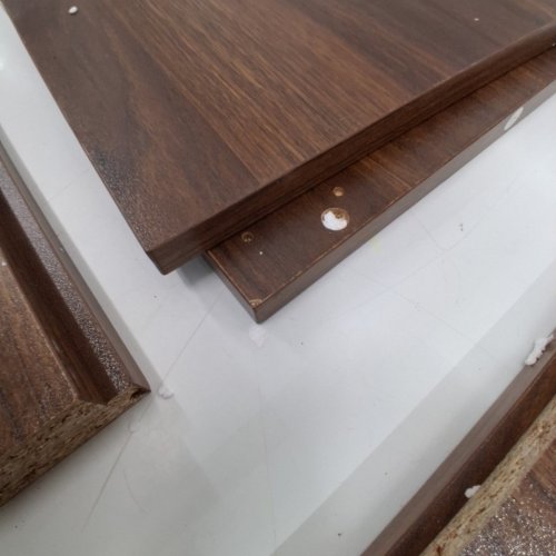 ALGHEROHEIN 2 DRAWER SHOE STORAGE CABINET - 36.4" X 23.6" X 9.5" - MEDIUM WALNUT (MODEL: LF-ZLXG1214) image 5