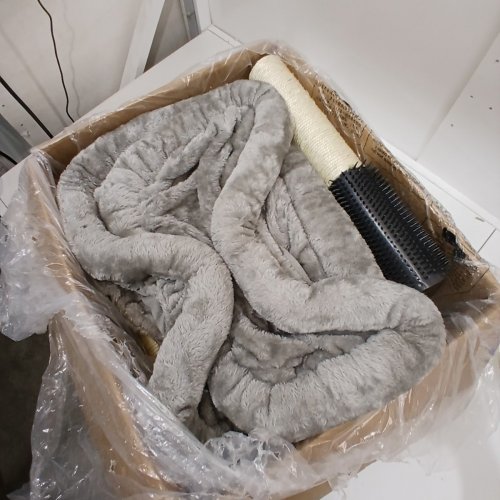 HEY-BROTHER EXTRA LARGE CAT TREE TOWER CONDO WITH SCRATCH POSTS - 51.1" - LIGHT GREY (MODEL: MPJ070W) image 3