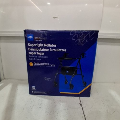 MEDLINE SUPERLIGHT ALUMINUM ROLLATOR- 6" WHEELS - BLACK- (MODEL:MDS86825SLBLK) image 5