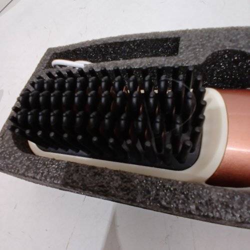 F9 PORTABLE WIRELESS STRAIGHTENING COMB WITH USB RECHARGEABLE & 3-TEMPERATURE SETTINGS, EQUIPPED WITH AN LED DISPLAY PANEL - BEIGE image 4