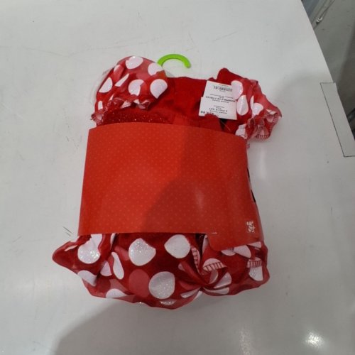 2PC GIRL'S DISNEY MINNIE MOUSE COSTUME - 3-4T - RED/WHITE (STYLE: 79755M) image 3