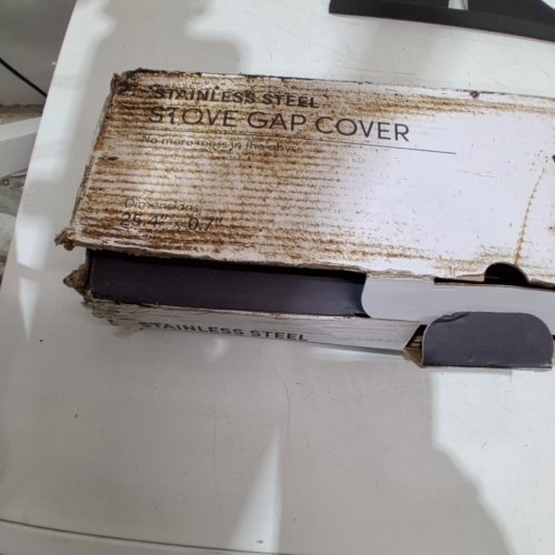 2PK STOVE COUNTERTOP GAP COVER STOVE SIDE GUARD - 24" - BLACK image 2