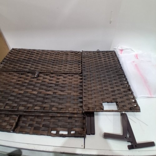 HAND-WOVEN RATTAN WICKER LAUNDRY HAMPER WITH WASHING BAGS - 132 LITRES - DARK BROWN (MODEL: XHLH-01-NL) image 2