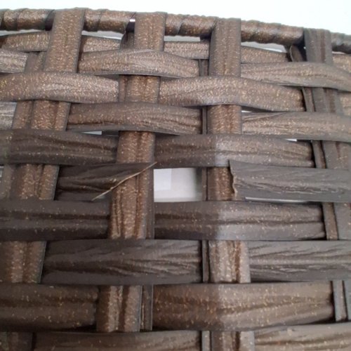 HAND-WOVEN RATTAN WICKER LAUNDRY HAMPER WITH WASHING BAGS - 132 LITRES - DARK BROWN (MODEL: XHLH-01-NL) image 6