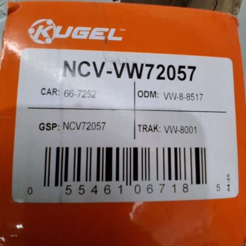 KUGEL FRONT LEFT (DRIVER SIDE) CV AXLE SHAFT REPLACEMENT - FITS VARIOUS VEHICLES (MODEL: NCV-VW72057) image 2