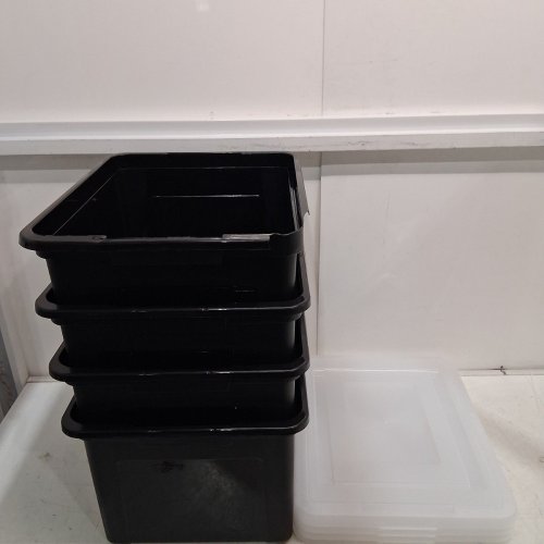 4PK IRIS FILE / LEGAL LETTER ORGANIZER PLASTIC BOX - 33L - BLACK (MODEL: FB-21E/FB-21EE) image 2