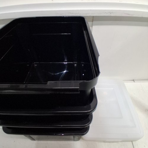 4PK IRIS FILE / LEGAL LETTER ORGANIZER PLASTIC BOX - 33L - BLACK (MODEL: FB-21E/FB-21EE) image 3
