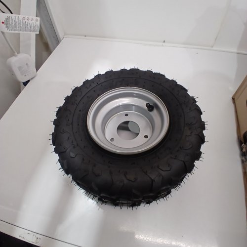 TBEST TIRE WITH RIM - 145/70-6 - 6" - BLACK image 2