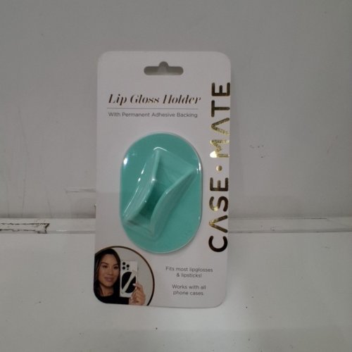 CASE MATE ADHESIVE SILICONE LIP GLOSS HOLDER - UNIVERSAL - MINT GREEN image 2