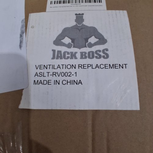 JACK BOSS RV ROOF VENT COVER - 14" X 14" - WHITE (MODEL: ASLT-RV002) image 2