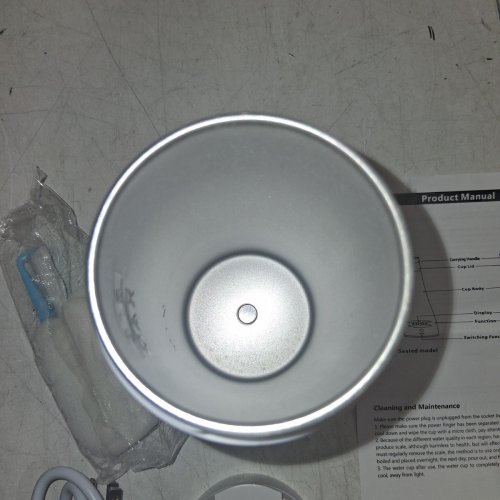 TRAVEL KETTLE PORTABLE ELECTRIC KETTLE - 450ML - 300W - 120V - WHITE (MODEL: SY-618) image 4