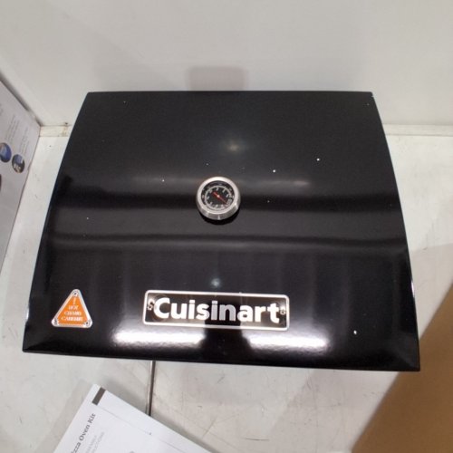 CUISINART OUTDOOR PIZZA OVEN KIT FOR GRILL WITH THERMOMETER - 12"- BLACK- (MODEL: CPO-700C) image 4