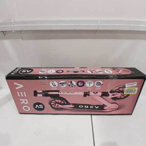 KID'S AERO A5 SCOOTER WITH LIGHT UP WHEELS - 7" - PINK / BLACK (MODEL: A5) image 5