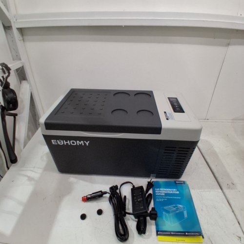 EUHOMY PORTABLE CAR REFRIGERATOR WITH APP CONTROL - 18L - 12V - -4℉~68℉ - BLACK/GREY (MODEL: CFC-18) image 3