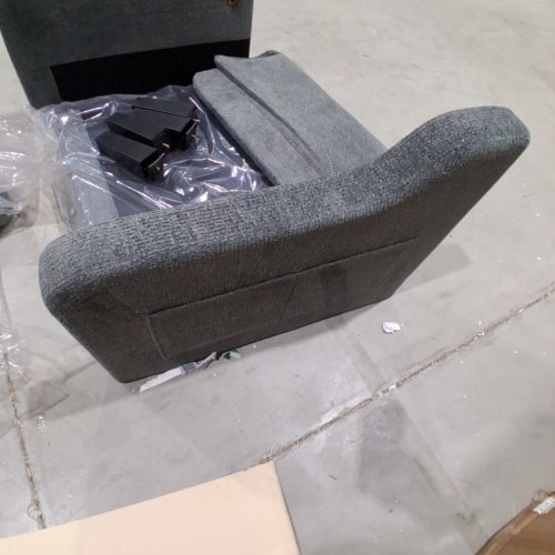 COLAMY MODERN ACCENT CHAIR WITH FOLDABLE SIDE TABLE - DARK GREY (MODEL: ACW08) image 6
