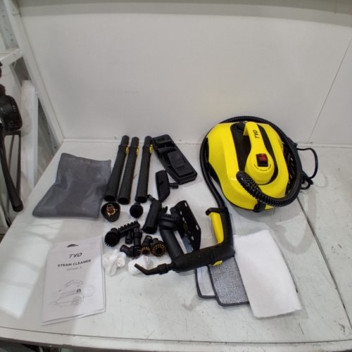 TVD STEAM CLEANER HEAVY DUTY CANISTER STEAMER WITH 26 ACCESSORIES STEAM MOP - YELLOW (MODEL: SW608-A) image 3