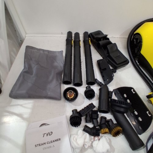 TVD STEAM CLEANER HEAVY DUTY CANISTER STEAMER WITH 26 ACCESSORIES STEAM MOP - YELLOW (MODEL: SW608-A) image 5