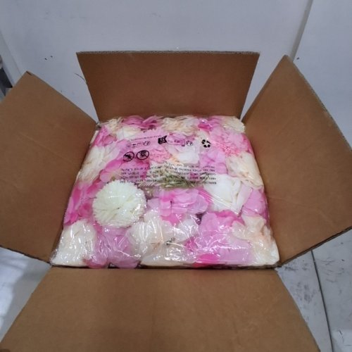 12PC GARVEE ARTIFICIAL SILK FLOWER WALL PANEL BACKDROP - 15" X 15" EACH PANEL - PINK/WHITE - (MODEL: PHK_37M3KR6J) image 3