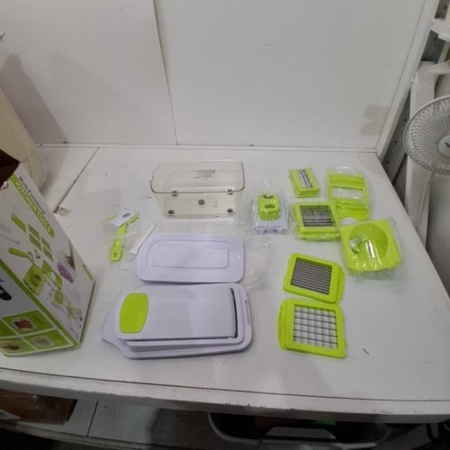 23PC SEDHOOM DIRECT VEGETABLE/FRUIT KITCHEN CHOPPER/SLICER/DICER WITH CONTAINER - GREEN/WHITE (MODEL: B436-06) image 2