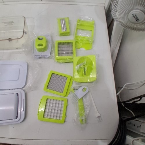 23PC SEDHOOM DIRECT VEGETABLE/FRUIT KITCHEN CHOPPER/SLICER/DICER WITH CONTAINER - GREEN/WHITE (MODEL: B436-06) image 3