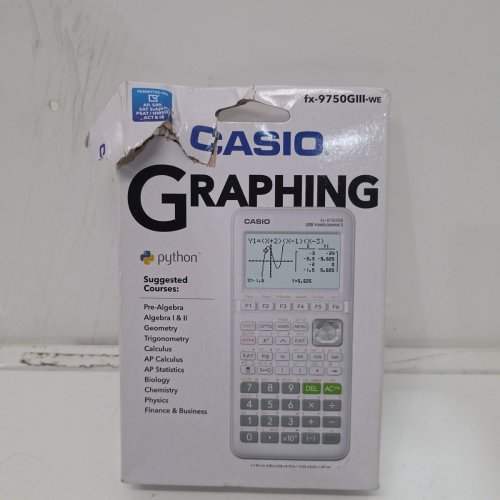 CASIO GRAPHING CALCULATOR WITH 3MB FLASH MEMORY - WHITE (MODEL: FX-9750GIII-WE) image 3