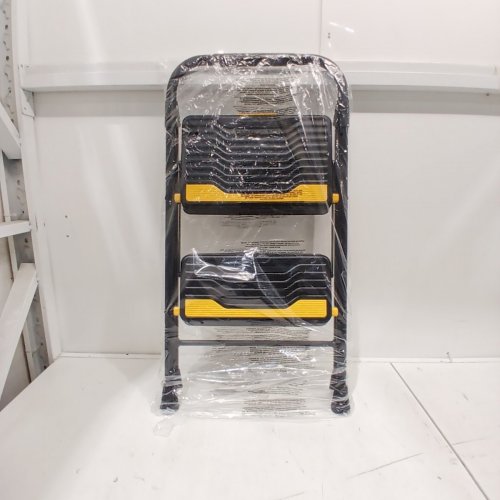 2 STEP LADDER FOLDING STEP STOOL - 330LBS CAP - 17" - BLACK (MODEL: WK2217A-2) image 2