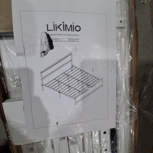 LIKIMIO BED FRAME WITH HEADBOARD AND FOOTBOARD - KING - WHITE (MODEL: HK-KBF-01W) image 5