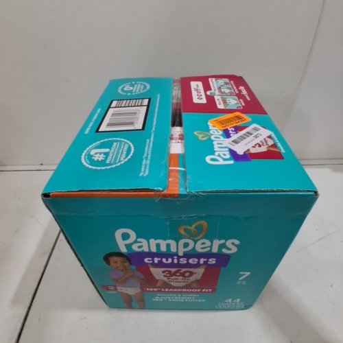 44PK PAMPERS PULL ON CRUISERS 360˚ FIT DISPOSABLE BABY DIAPERS WITH STRETCHY WAISTBAND - SIZE 7 image 3