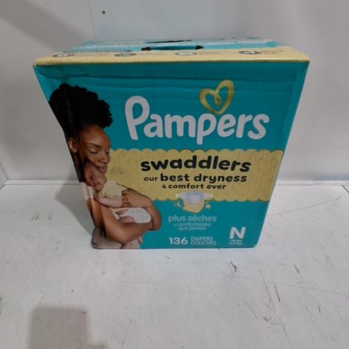 123PK PAMPERS SWADDLERS DIAPERS - NEWBORN SIZE image 3