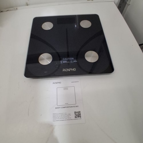RENPHO DIGITAL WIRELESS WEIGHT SCALE - ANALYZER WITH SMARTPHONE APP SYNC WITH BLUETOOTH - 400LBS - BLACK (MODEL: ES-CS20M) image 4