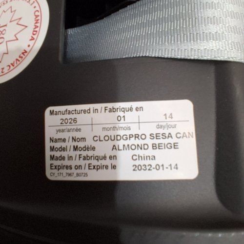 2PC CYBEX GOLD CLOUD G PRO INFANT CARSEAT WITH LOAD LEG BASE - 35LBS MAX - ALMOND BEIGE - (MODEL: 525000617) image 4