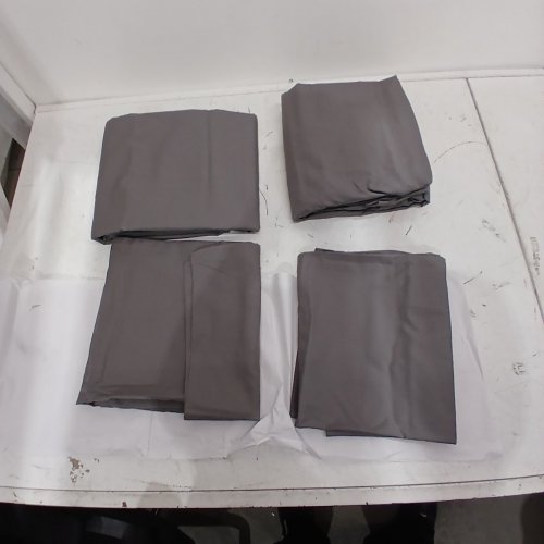4PC CALIFORNIA DESIGN DEN 100% COTTON DEEP POCKET SHEET SET - KING - GREY image 3