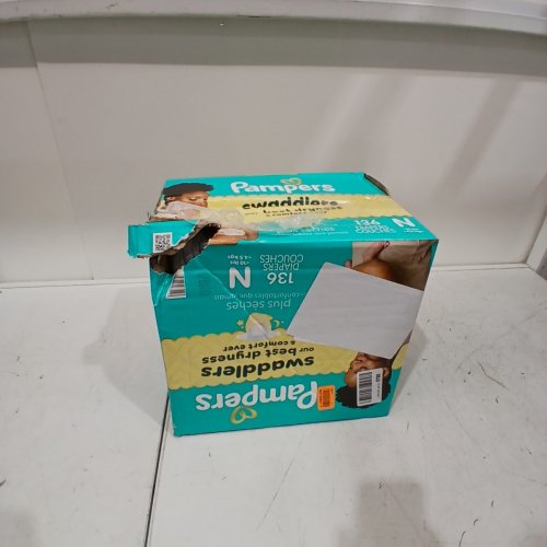 136PK PAMPERS SWADDLERS DIAPERS - NEWBORN SIZE image 3