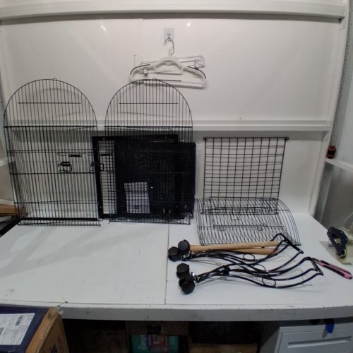 YAHEETECH OPEN TOP BIRD CAGE WITH WHEELS -59"X23" - BLACK - (MODEL : 591913) image 2