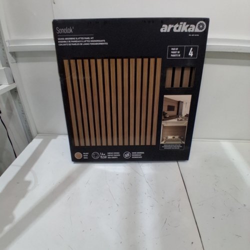 4PK ARTIKA SONOLOK ACOUSTIC WALL PANELS - 23.6" X 23.6" - WALNUT (MODEL:1811996) image 2