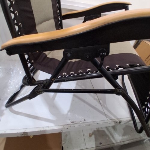COASTRAIL OUTDOOR ZERO GRAVITY CHAIR - 33.5" X 21.6" X 44.9" - 350LB MAX - GREY/BLACK - (MODEL:BL-134) image 3