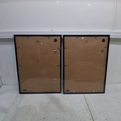 2PK AMERICAN FLAT PLEXIGLASS GALLERY PICTURE FRAME - 23" X 17" - BLACK image 3