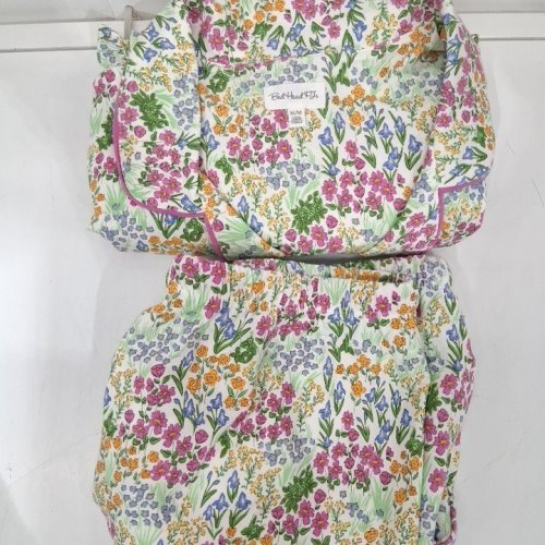 2PC WOMEN'S BEDHEAD PJS PAJAMA SET - MEDIUM - PINK/GREEN FLORAL PATTERN (STYLE: 1984932) image 2