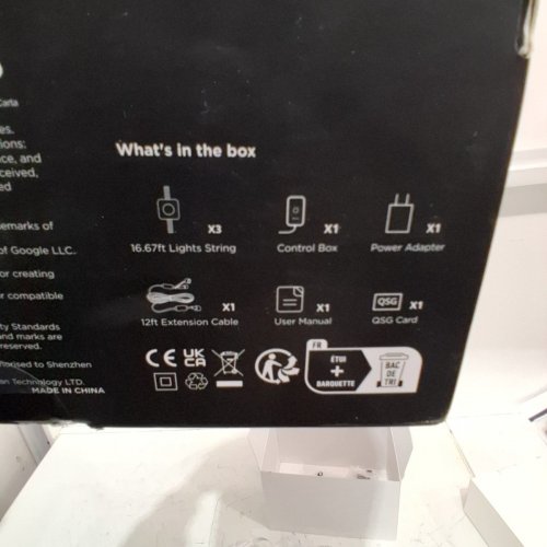 GOVEE 50FT SMART RGBIC OUTDOOR LIGHTS WITH 72 SCENE MODES WITH 36 LED LIGHTS, IP67 WATERPROOF WORK WITH ALEXA, GOOGLE ASSISTANT (MODEL: H705B) image 3