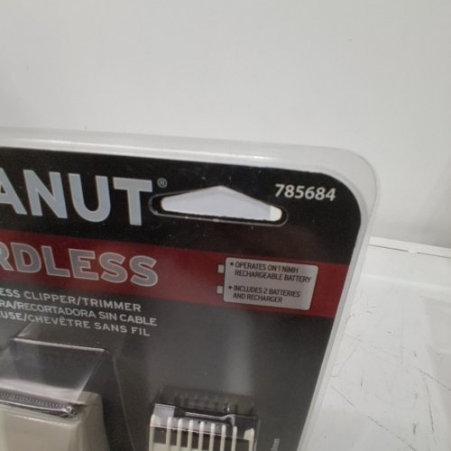 WAHL PEANUT CORDLESS CLIPPER/TRIMMER - WHITE (MODEL:785684) image 2