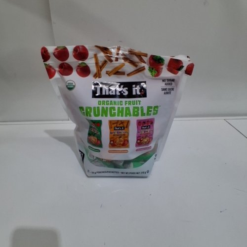 20PK THAT'S IT ORGANIC FRUIT CRUNCHABLES VARIETY PACK - 210G image 4