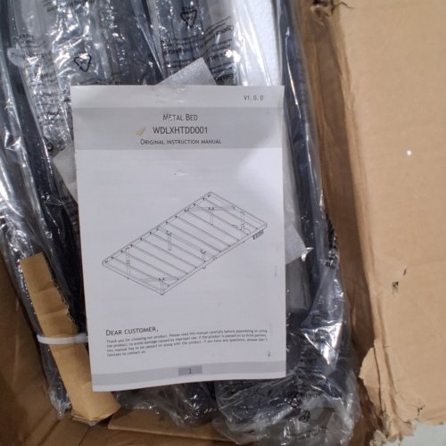 MODERN DESIGN METAL BED FRAME PLATFORM - TWIN - BLACK (MODEL: WDLXHTDD001) image 7