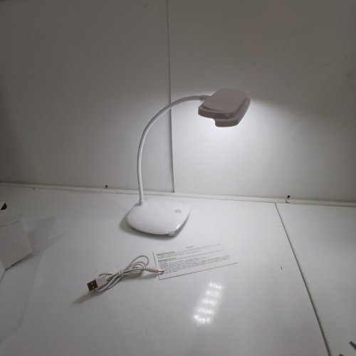 MAYTHANK LED RECHARGEABLE CORDLESS GOOSENECK DESK LAMP - 4200 MAH - WHITE (MODEL: L03) image 2