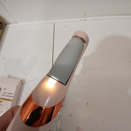 ELECTRIC FOOT FILE RECHARGEABLE CALLUS REMOVER WITH 2 HEADS - PINK image 2